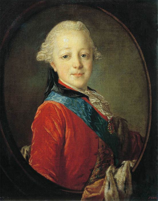 Портрет великого князя Павла Петровича в детстве
