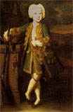 Луи Каравак, Портрет мальчика в охотничьем костюме.