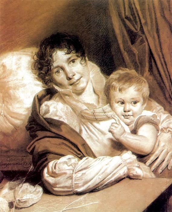 Мать с ребенком (Портрет госпожи Прейс?)