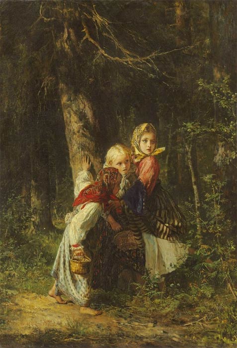Алексей Корзухин, Крестьянские девочки в лесу