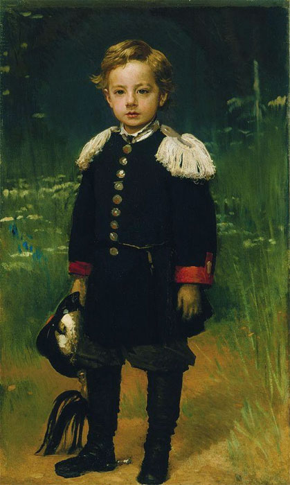 художник Крамской Портрет Сергея Крамского, сына художника