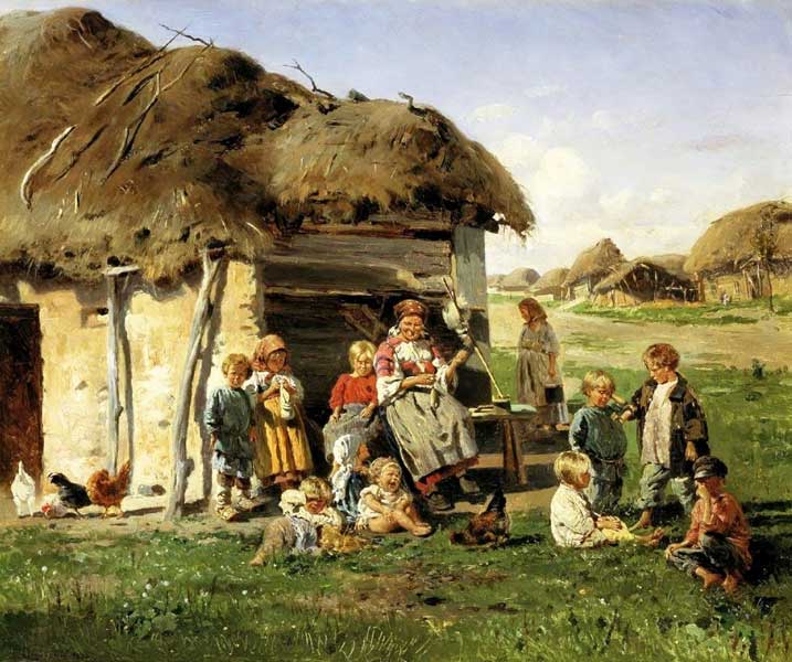 Владимир Маковский, Крестьянские дети