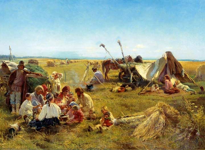 Константин Маковский, Крестьянский обед в поле
