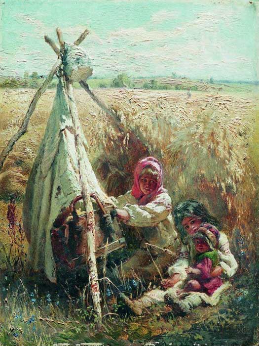Константин Маковский, Дети в поле