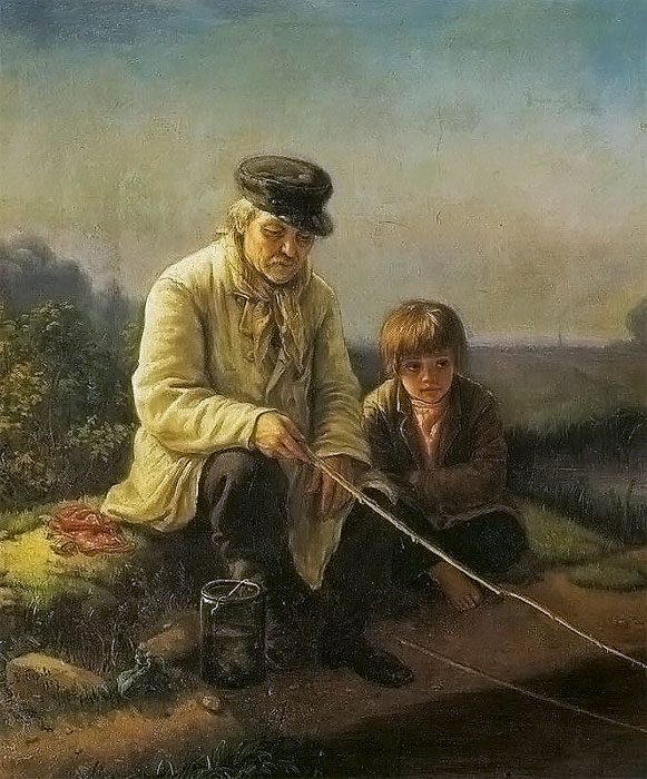 Перов картина Рыбная ловля
