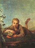 Венецианов А. Г., Пастушок с рожком