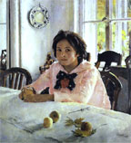Серов Валентин Александрович, Девочка с персиками