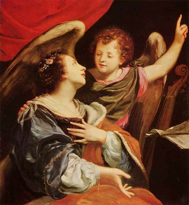 Симон Вуэ, Святая Цецилия с ангелом