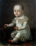 художник Боровиковский портрет ребенка с яблоками