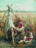 Константин Маковский, Дети в поле